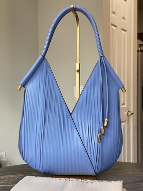 Donna Karan Baldwin Lasercut Mini Shoulder Bag with Gold Accents